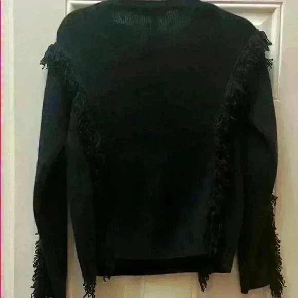 EUC Aqua Cashmere Women's Sweater with Fringe Detail - Picture 3 of 3